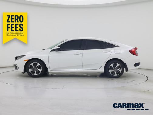 White 2020 Honda Civic LX