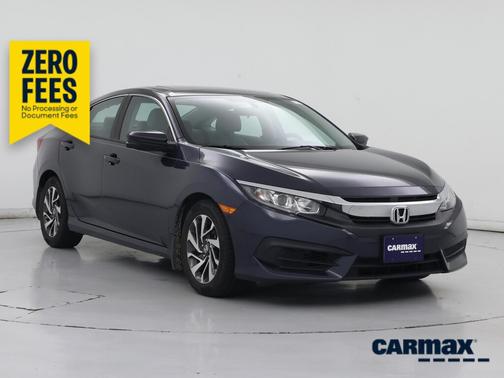 Blue 2017 Honda Civic EX