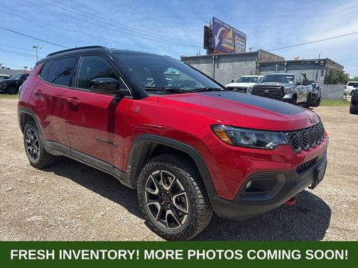 Red 2025 Jeep Compass Trailhawk