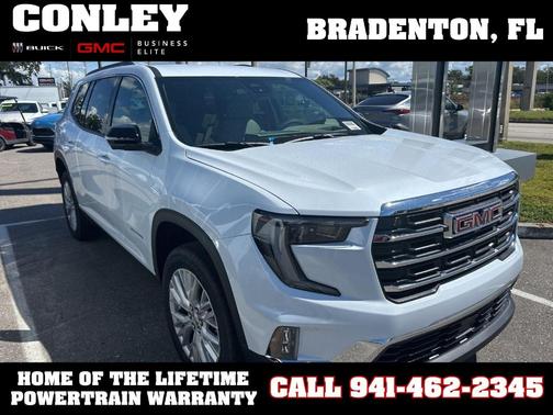 Glacier White 2026 GMC Acadia Elevation