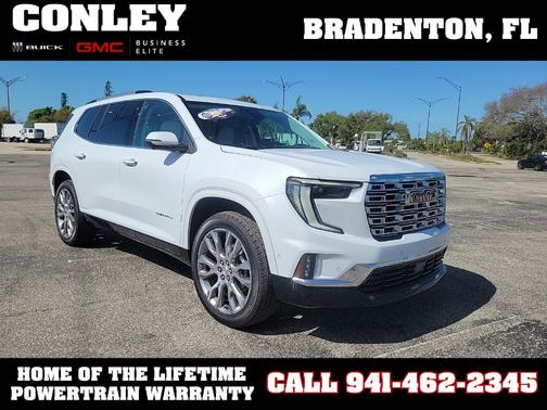 White 2026 GMC Acadia Denali