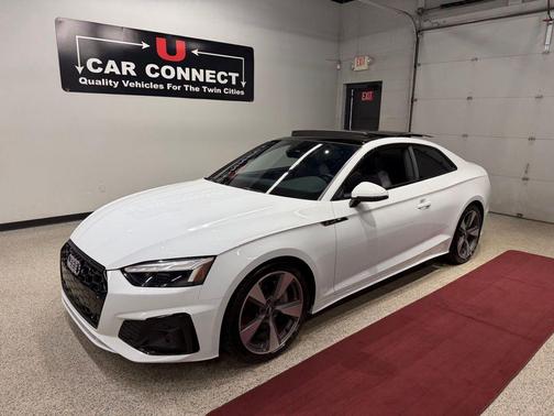 Glacier White Metallic 2021 Audi A5 45 S line Premium Plus