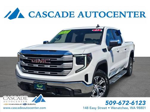 Summit White 2023 GMC Sierra 1500 SLE