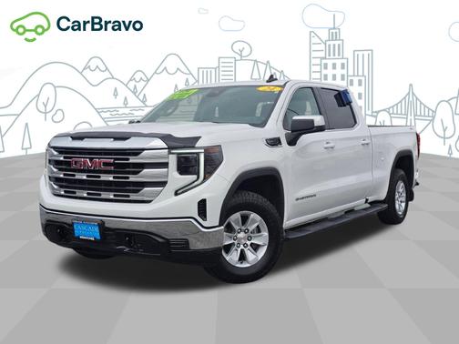 Summit White 2024 GMC Sierra 1500 SLE