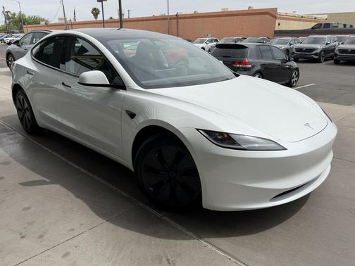 Pearl White Multi-Coat 2025 Tesla Model 3 Long Range