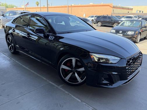 Mythos Black Metallic 2023 Audi A5 Sportback 45 S Line Prestige