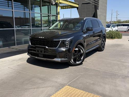 Aurora Black Pearl 2025 Kia Sorento Hybrid EX