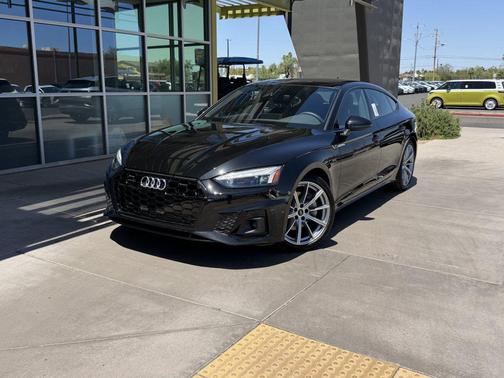 Black 2025 Audi A5 Sportback 45 S Line Premium