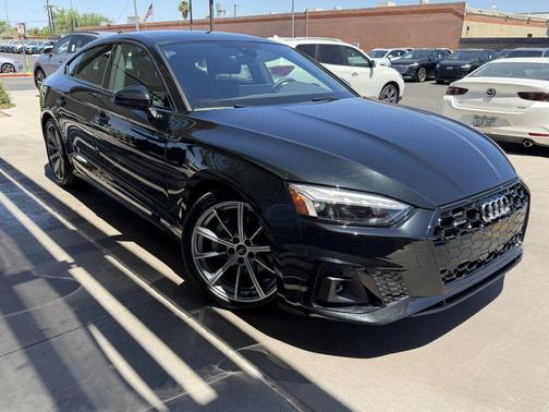 Black 2025 Audi A5 Sportback 45 S Line Premium