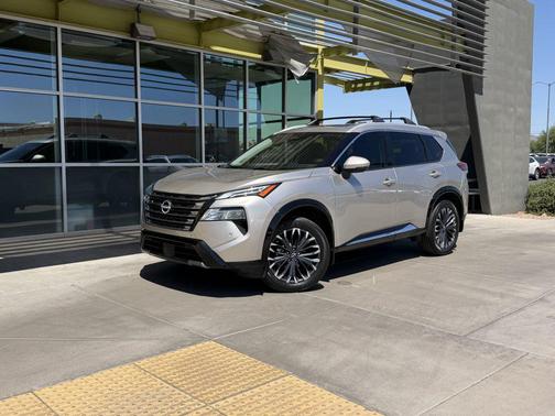 silver 2025 Nissan Rogue Platinum