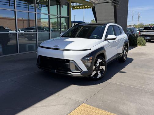 Atlas White 2024 Hyundai KONA Limited