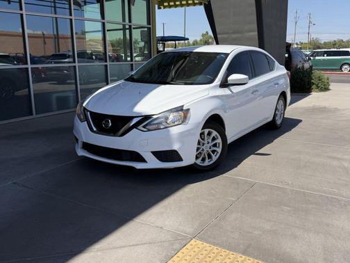 Aspen White 2018 Nissan Sentra SV