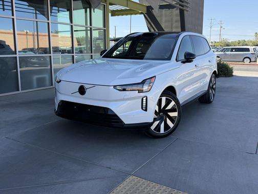 Crystal White Metallic 2025 Volvo EX90 Ultra, Twin Motor Performance, Fully electric, 7 Seats