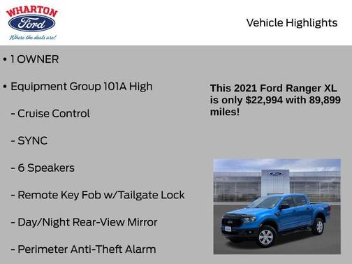 2021 Ford Ranger XL