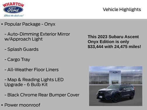 2023 Subaru Ascent ONYX EDITION