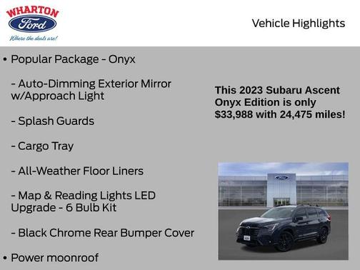 2023 Subaru Ascent ONYX EDITION