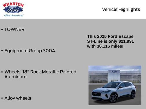 2025 Ford Escape ST-LINE