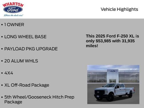OXFORD WHITE 2025 Ford F-250 XL