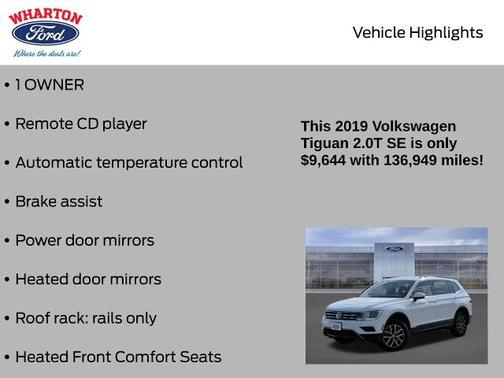 2019 Volkswagen Tiguan 2.0T SE