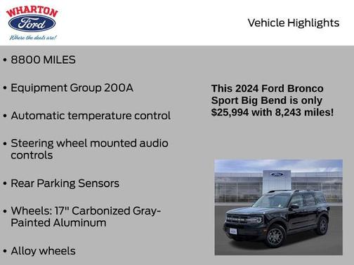 2024 Ford Bronco Sport BIG BEND