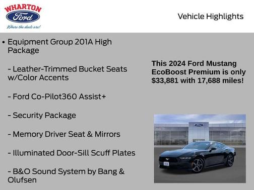 2024 Ford Mustang ECOBOOST PREMIUM