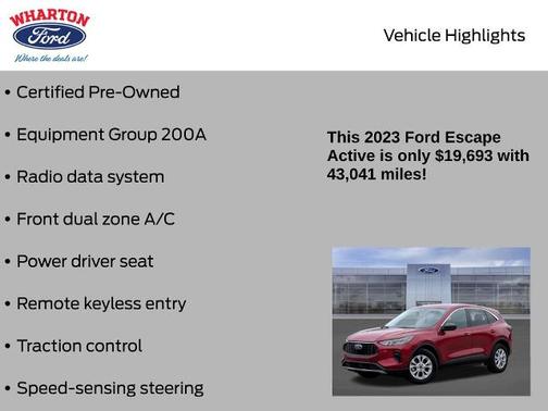RAPID RED MET TINTED CC 2023 Ford Escape ACTIVE