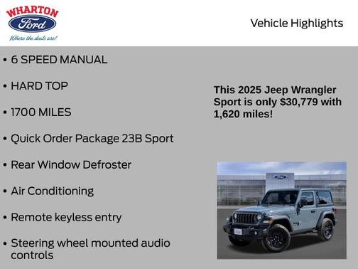 2025 Jeep Wrangler SPORT