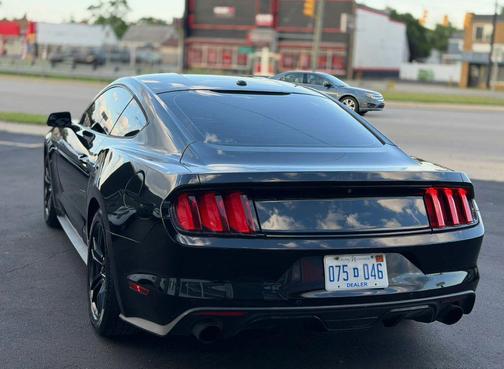 Black 2015 Ford Mustang EcoBoost Premium