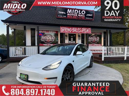 Pearl White Multi-Coat 2021 Tesla Model 3 Standard Range Plus