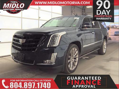 Blue 2018 Cadillac Escalade ESV Premium Luxury