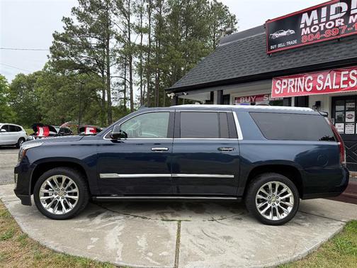 Blue 2018 Cadillac Escalade ESV Premium Luxury