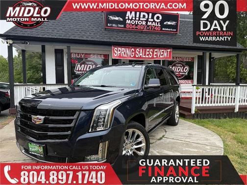 Blue 2018 Cadillac Escalade ESV Premium Luxury