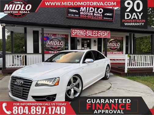 White 2014 Audi S8 4.0T