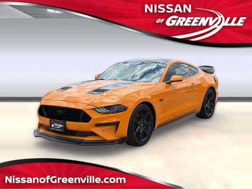 Orange 2019 Ford Mustang GT Premium
