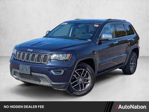 True Blue Pearlcoat 2018 Jeep Grand Cherokee Limited