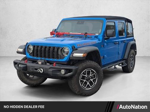 Hydro Blue Pearlcoat 2024 Jeep Wrangler Rubicon