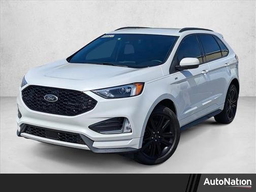 Star White Metallic Tri-Coat 2022 Ford Edge ST Line