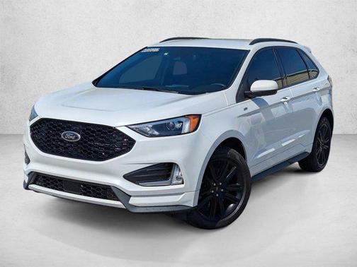 Star White Metallic Tri-Coat 2022 Ford Edge ST Line
