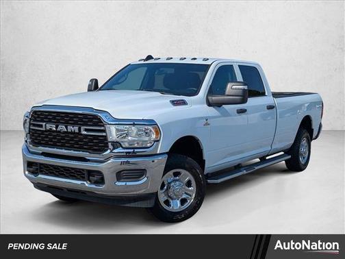 Bright White Clearcoat 2023 RAM 3500 Tradesman Crew Cab 4x4 8' Box
