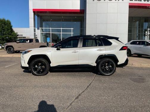 Blizzard Pearl w/Midnight Black Roof 2020 Toyota RAV4 Hybrid SE