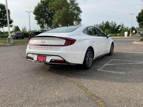 Serenity White 2023 Hyundai SONATA Hybrid Limited