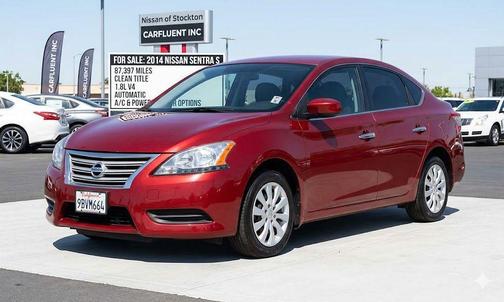 Red Brick 2014 Nissan Sentra S