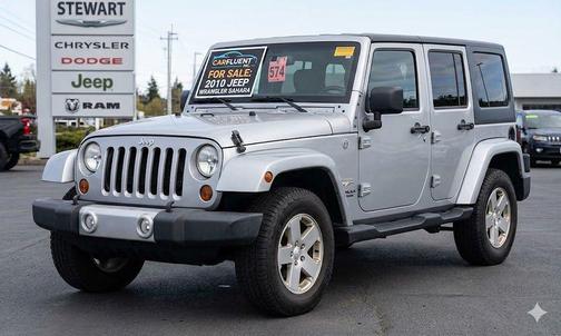 Bright Silver Metallic 2010 Jeep Wrangler Unlimited Sahara