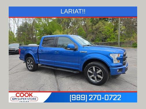 Blue Flame Metallic 2016 Ford F-150 Lariat