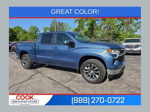 Lakeshore Blue Metallic 2024 Chevrolet Silverado 1500 LT
