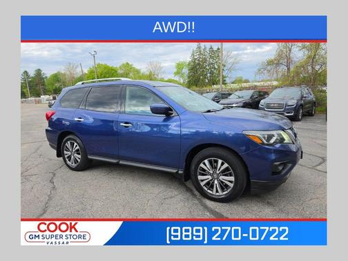 Caspian Blue 2017 Nissan Pathfinder SV