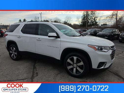 Summit White 2018 Chevrolet Traverse LT Leather