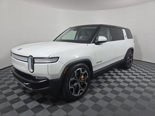 Glacier White 2023 Rivian R1S Adventure
