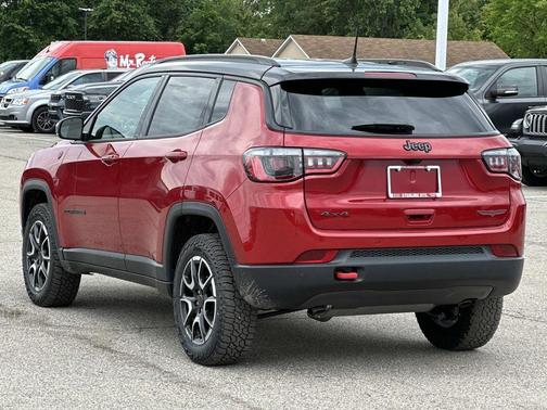 Red 2026 Jeep Compass Trailhawk