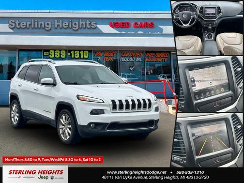 Bright White Clearcoat 2016 Jeep Cherokee Limited